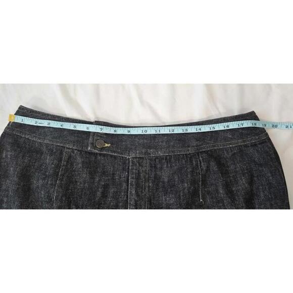 Liz Claiborne Women's Dark Gray/Black Denim Cropped Pants Size 16P - Picture 10 of 10